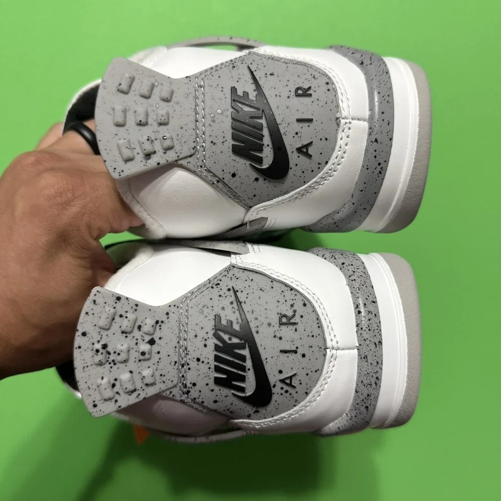 New Nike Air Jordan Retro 4 Sneakers IV Cement Grey White GS 2025 OG IB4171-100